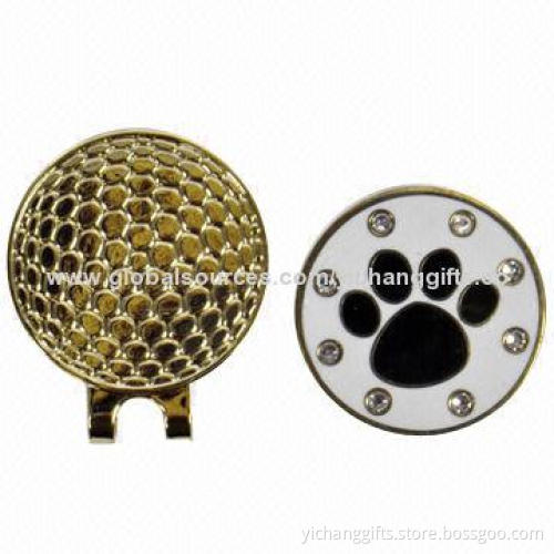 Crystal Ball Marker with Hat Clips, For kids. Golf player. Different Logos,Size and Shapes Available